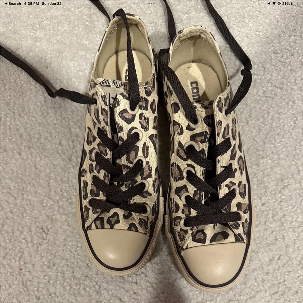 Converse Chuck Taylor Sneakers Leopard. New. Never Worn. Size 3.5